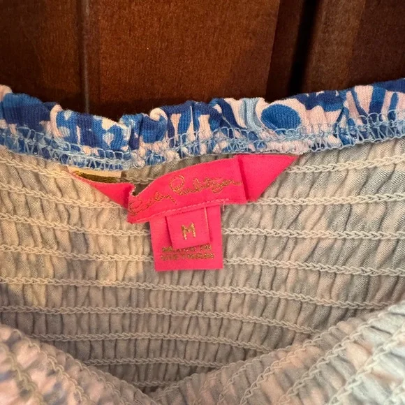 Lilly Pulitzer Kailua Smocked Dress in Calla Lilly Pink M - Picture 5 of 6